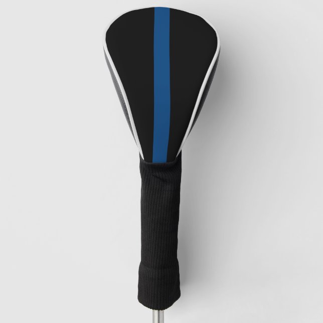Thin Blue Line Police Officer Golf Head Cover (Front)