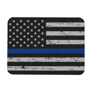 Thin Blue Line - Police Officer - K9 Police Dog Magnet