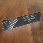 Thin Blue Line Police Stars Stripes Monogram