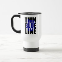 Thin Blue Line Police Support Badge