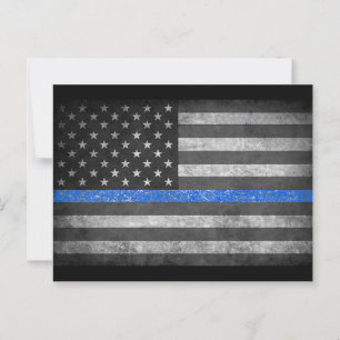 Thin Blue Line  Postcard