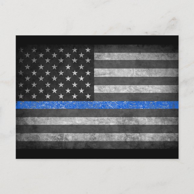 Thin Blue Line  Postcard (Front)