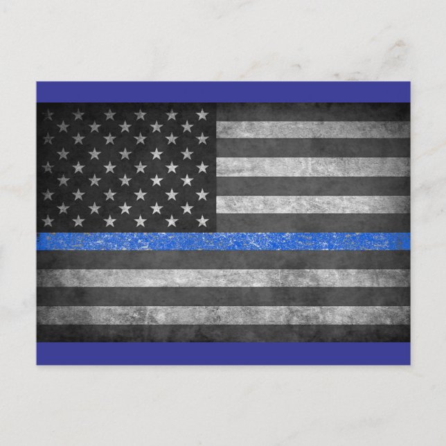 Thin Blue Line  Postcard (Front)