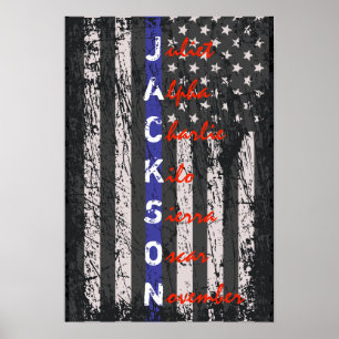 Thin Blue Line Poster