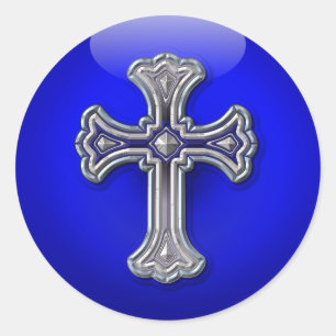 Thin Blue Line Prayer For Safety Classic Round Sticker