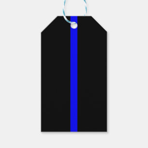 Thin Blue Line Remembrance on a Gift Tags