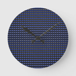 Thin Blue Line Round Clock