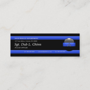 Thin Blue Line Sergeant Custom Business Card