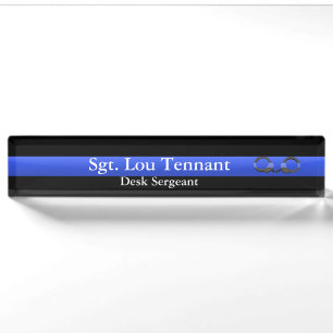 Thin Blue Line - Shackled to the Brotherhood Nameplate