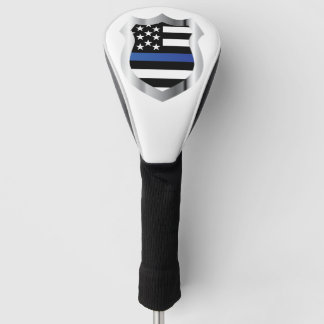 Thin Blue Line Shield Golf Club Cover