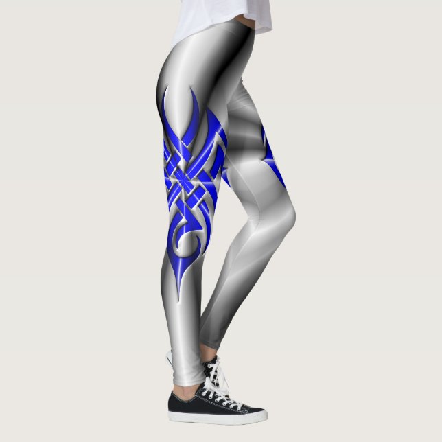Thin Blue Line - Starburst Leggings (Right)