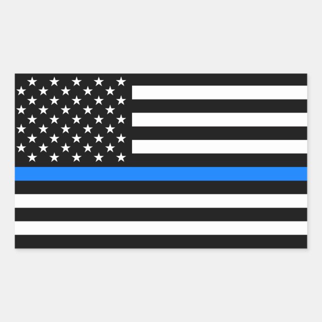 "THIN BLUE LINE" STICKER (Front)