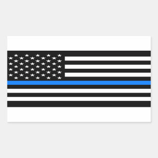 "THIN BLUE LINE" STICKER