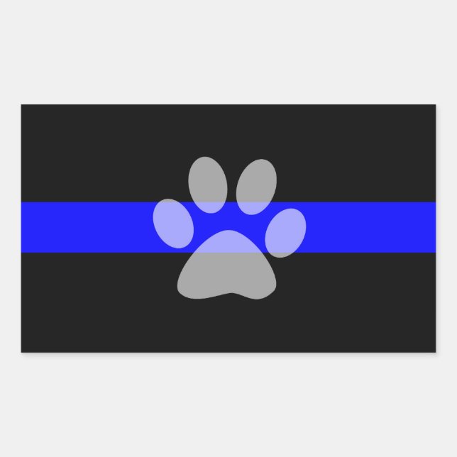 Thin Blue Line Sticker (Set of 4) - K9 (Front)