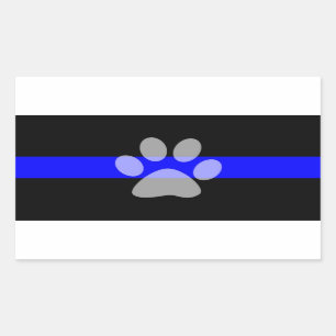 Thin Blue Line Sticker (Set of 4) - K9