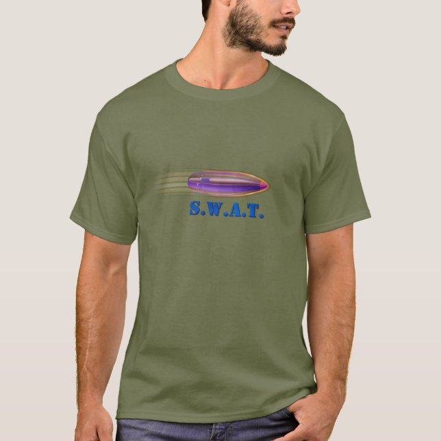 Thin Blue Line - SWAT T-Shirt (Front)
