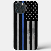 Thin Blue Line Tattered Distressed Flag Case-Mate 