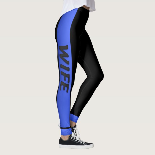 Thin Blue Line - Thin Blue Wife Leggings (Right)