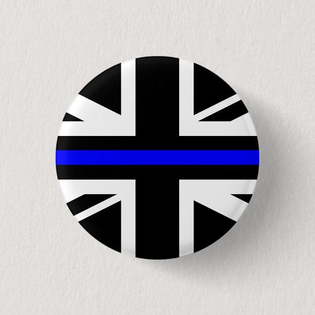 Thin Blue Line - UK 1 Inch Round Button (Front)