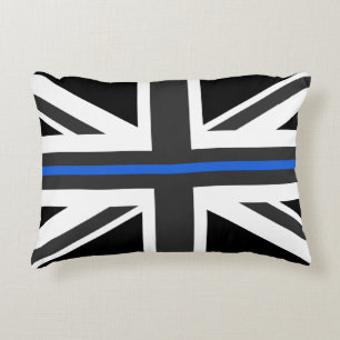 Thin Blue Line UK Flag Accent Pillow
