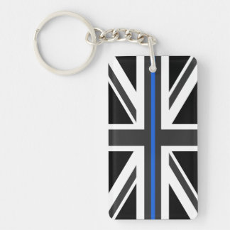 Thin Blue Line UK Flag Keychain