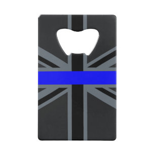 Thin Blue Line Union Jack Design Wallet Bottle Opener