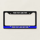 Thin Blue Line Your Text on a