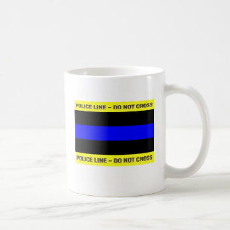 Thin Blue Police Line Coffee Mug