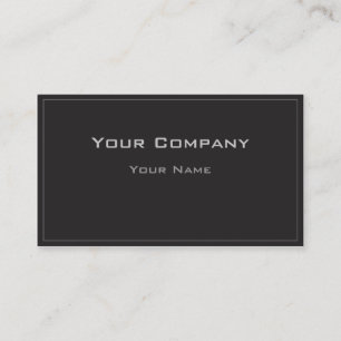 Thin Border Black Simple  Corporate  Business Card