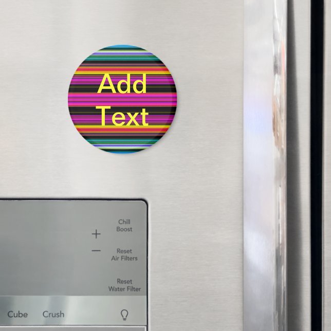 Thin Colorful Stripes - 2 Magnet (In Situ (Fridge))