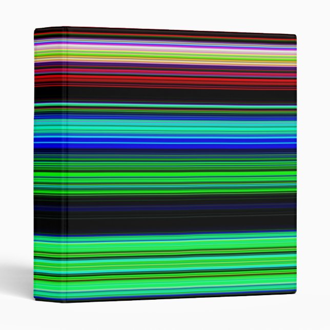 Thin Colourful Stripes - 1 Binder (Front/Spine)