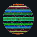 Thin Colourful Stripes - 1 Dartboard<br><div class="desc">Custom design product with a colourful pattern. Personalize this template with your artwork. Transfer this design to any item.</div>