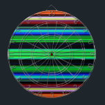 Thin Colourful Stripes - 1 Dartboard<br><div class="desc">Custom design product with a colourful pattern. Personalize this template with your artwork. Transfer this design to any item.</div>