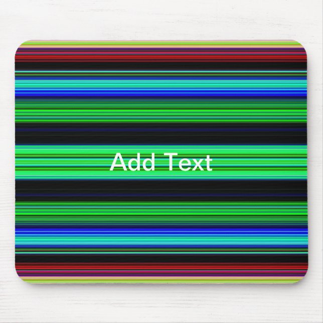 Thin Colourful Stripes - 1 Mouse Pad (Front)