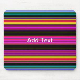 Thin Colourful Stripes - 2 Mouse Pad