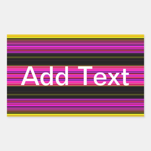 Thin Colourful Stripes - 2 Sticker (Front)