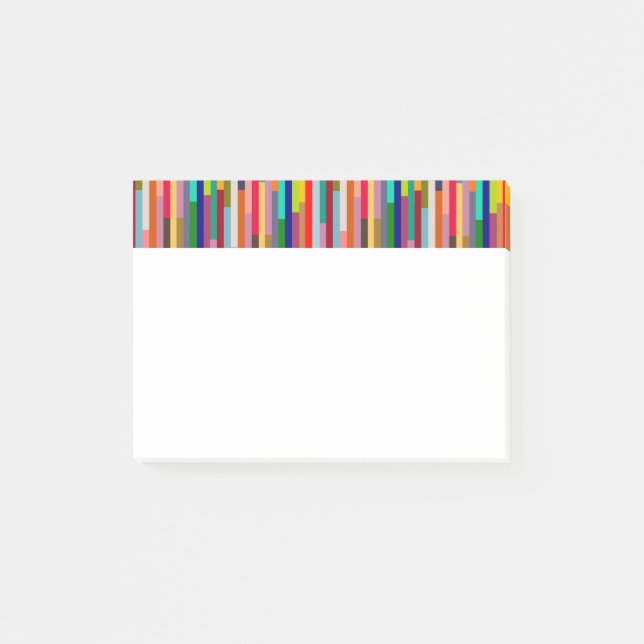 Thin Colourful Stripes  Post-it Notes (Front)