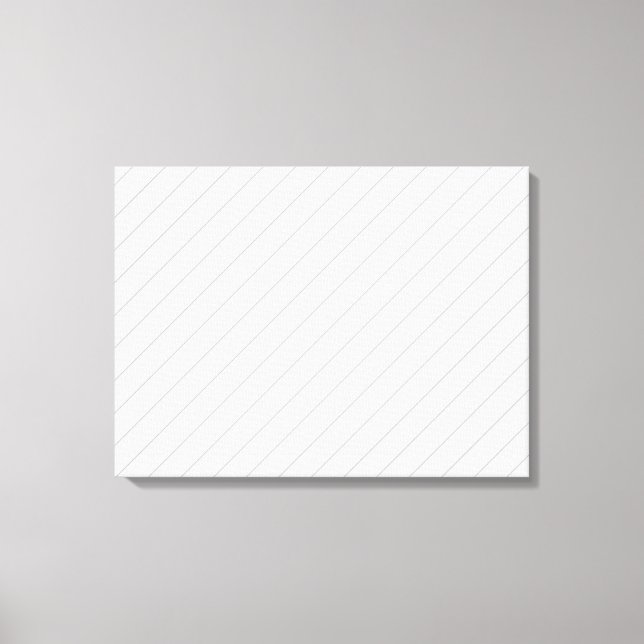 Thin Diagonal Lines Canvas Print (Front)
