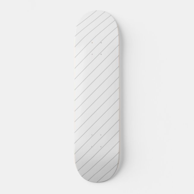 Thin Diagonal Lines Skateboard (Front)