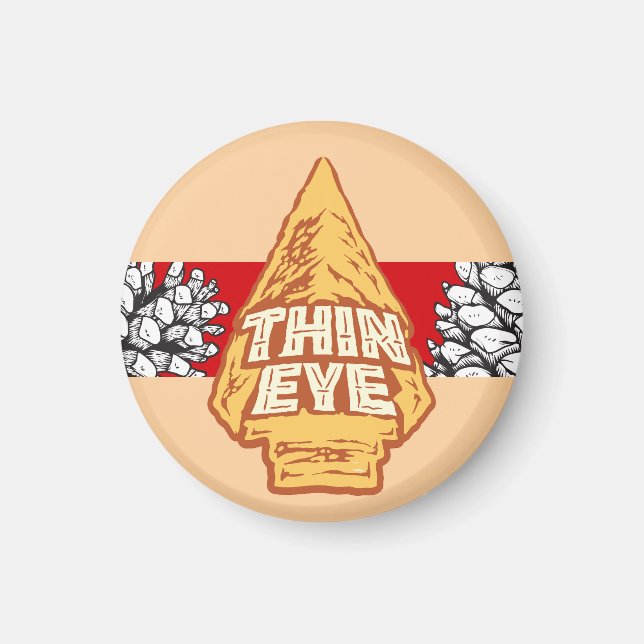 Thin Eye Button Magnet (Front)