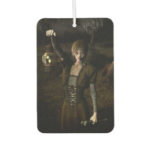 Thin female carrying lamp air freshener