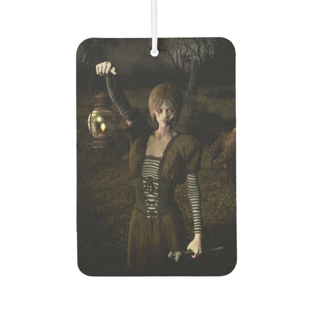 Thin female carrying lamp air freshener (Front)