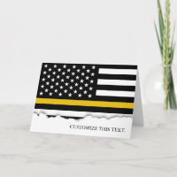 Thin Gold Line American Flag | 911 Dispatch
