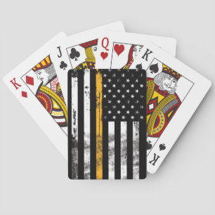 Thin Gold Line Dispatcher Playing Cards