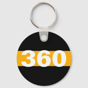 Thin Gold Line Personalized Dispatcher Keychain