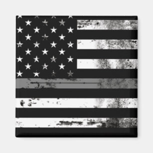 Thin Gray Line Flag Correctional Officer Magnet