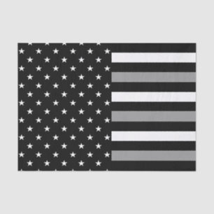 Thin Gray Line & Stars Tissue Paper