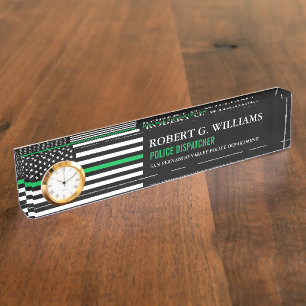 Thin Green Line Border Patrol Park Ranger Nameplate
