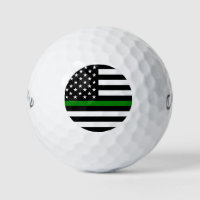 Thin Green Line Flag: Patriotic Military Veterans