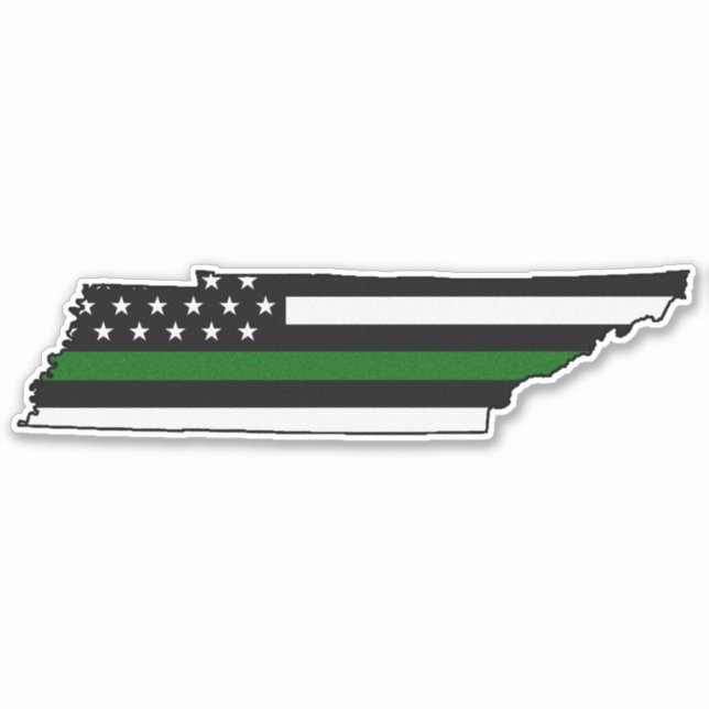 Thin Green Line Flag Tennessee (Front)